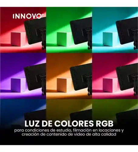 Panel De Luz Profesional Fotografía Con Trípode Ajustable Control Remoto 36 X 25 Cm