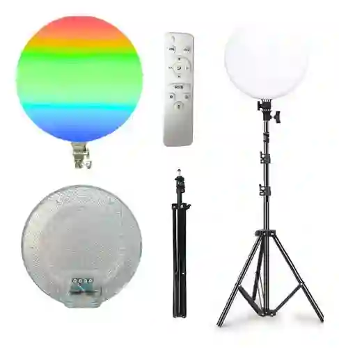 Panel De Iluminación Profesional Multicolor Ajustable Rgb 3000w Con Trípode 2m Innovo Led