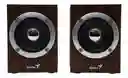 Parlantes Genius Sp-hf280 Madera 6 Wats 3.5 Mm