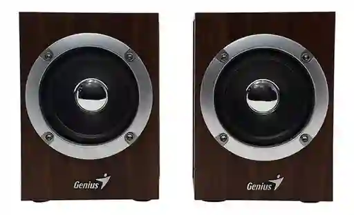 Parlantes Genius Sp-hf280 Madera 6 Wats 3.5 Mm