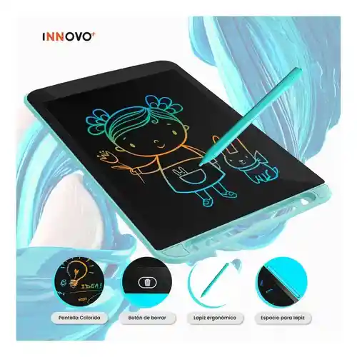 Tableta Digital Lcd Con Lápiz Escritura Dibuja Facil Borrado Rápido Pizarra Niños