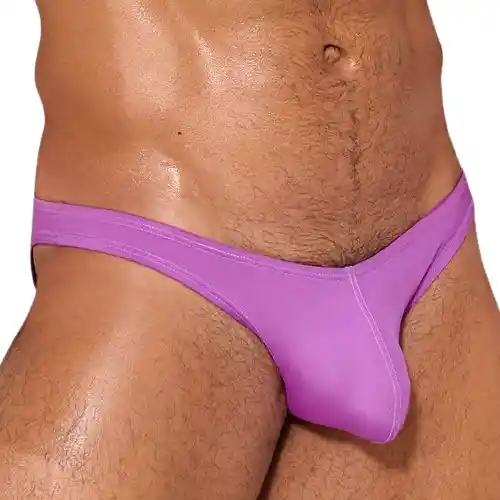 Talla S Bikini Power Cup Calzoncillo Clásico Hombre Bikini Copa Powercup Microfibra Morado Blokes