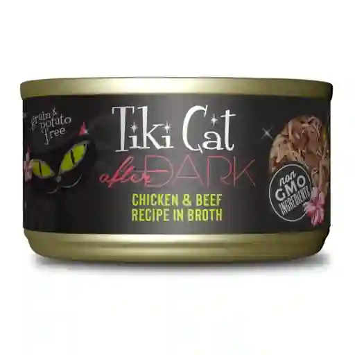 Lata Tiki Cat After Dark Chicken Beef X80gr