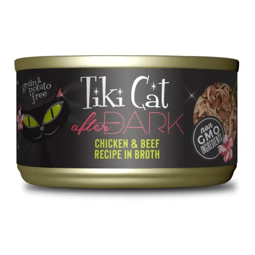 Lata Tiki Cat After Dark Chicken Beef X80gr