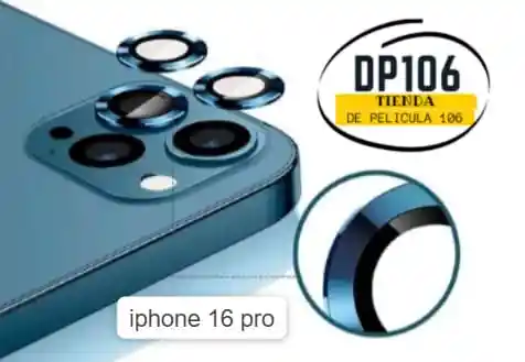 Iphone 16 Pro Protector Camaras Azul X 1 Und