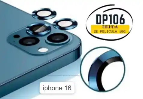 Iphone 16 Protector Camaras Azul X 1 Und