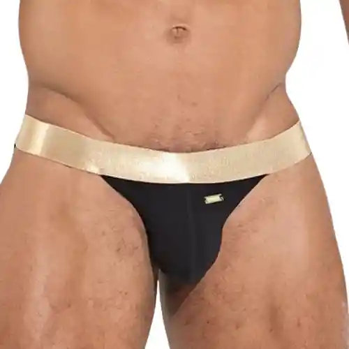 Talla S Sport Bikini Calzoncillo Hombre Bikini Copa Powercup Microfibra Negro Dorado Blokes