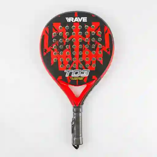 Pala Paddel Rave Unica Rojo- Negro
