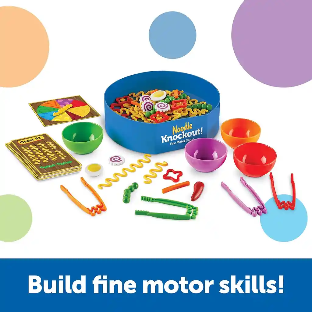 Noodle Knockout Fine Motor Game