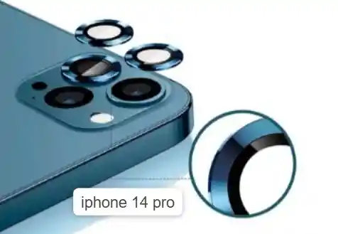 Iphone 14 Pro Protector Camaras Azul X 1 Und