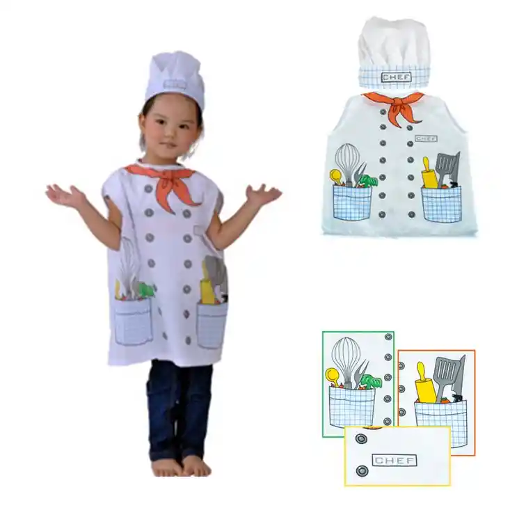 Disfraz Chef Para Niño Con Sombrero Cocina