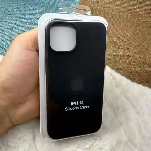 Forro Iphone 13 - 14 - 15 / Silicona Negro / Mayor Seguridad