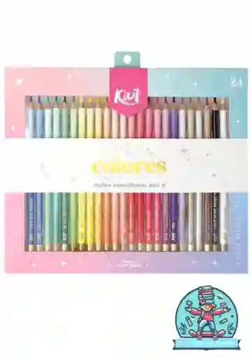 Colores Kiut X 24 Punta Sencilla