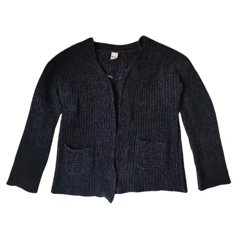 Cárdigan Tejido Negro Para Niña – Talla Aproximada 10-12 - Segunda Mano Como Nuevo