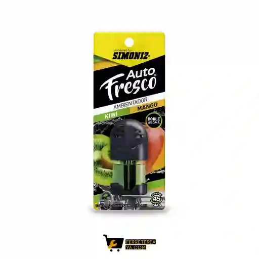 Ambientador Rejilla Kiwi + Mango 4.5ml Simoniz