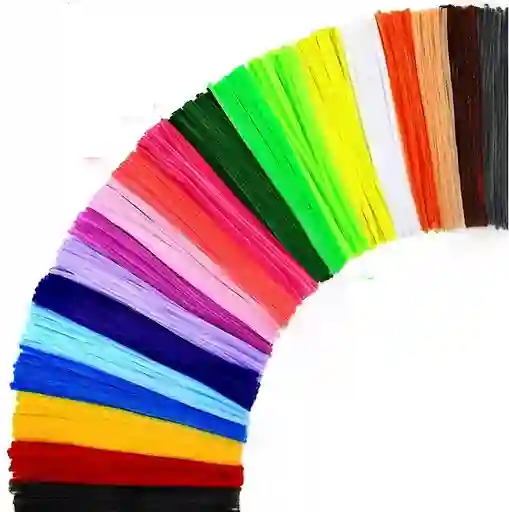 Paquete De Chelines, Limpia Pipas, Para Manualidades - Colores Surtidos X100