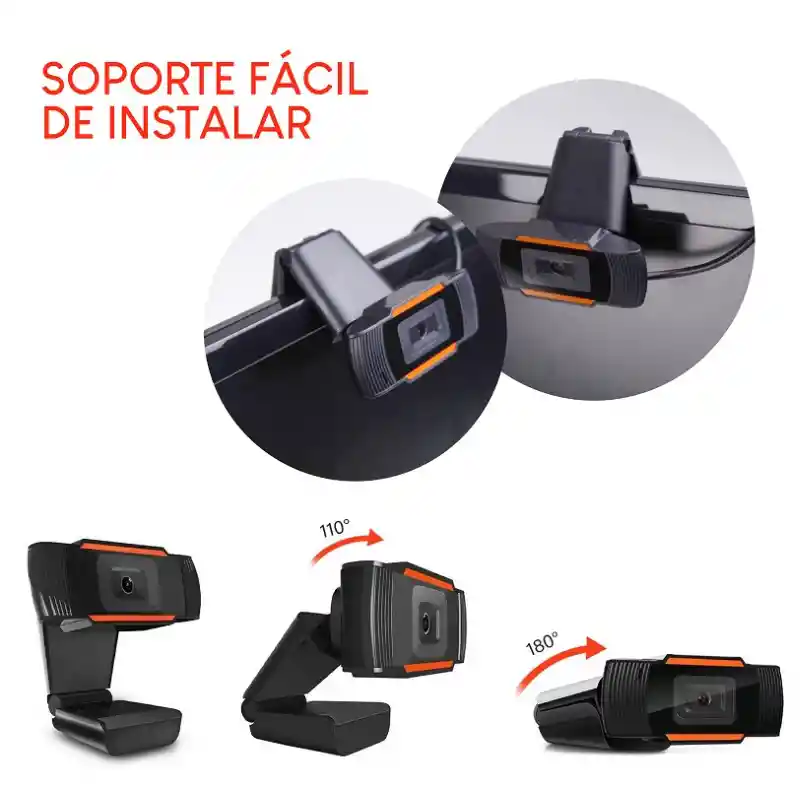 Camara Web Con Miccrofono Incorporado Hd 1080p Ideal Videoconferencia