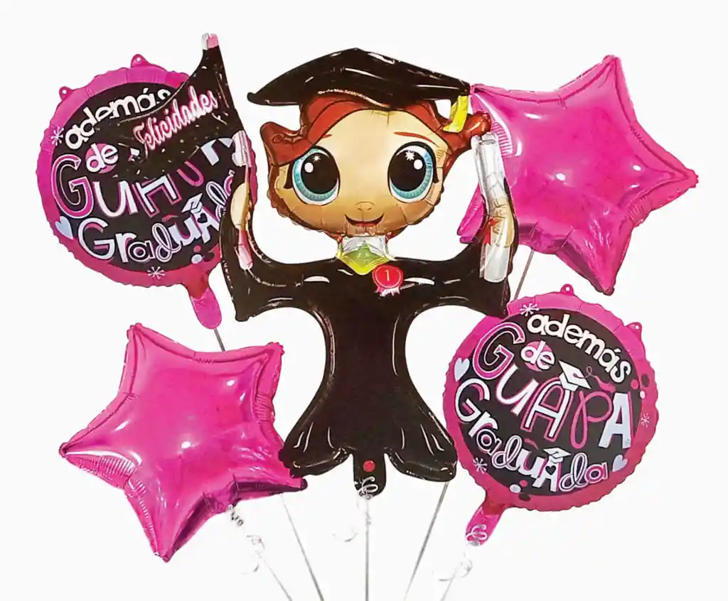 Grado Bouquet De Globos Decorativo Además De Guapa Graduada X5