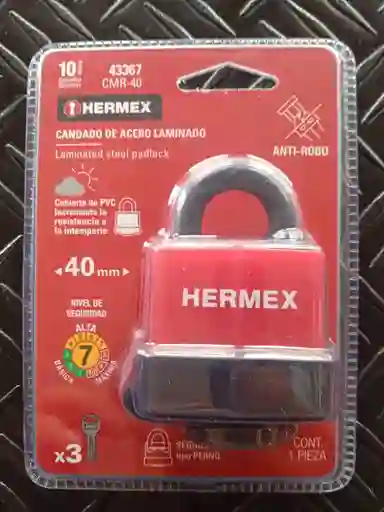 Candado Hermex 40mm Intemperie