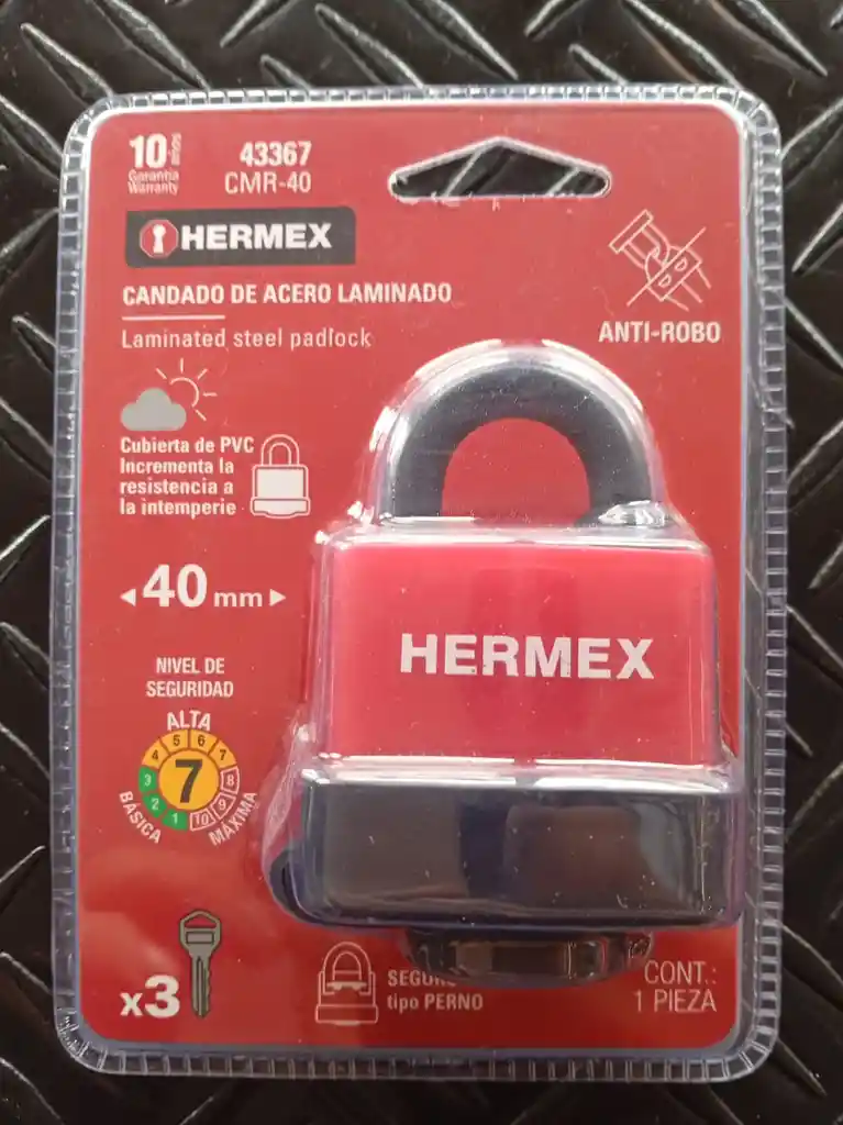 Candado Hermex 40mm Intemperie