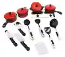 Set De Juego Utensilios De Cocina 13 Pcs Para Niños Y Niñas