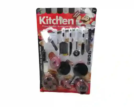 Set De Juego Utensilios De Cocina 13 Pcs Para Niños Y Niñas
