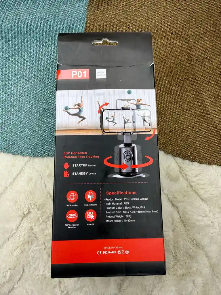 Trípode 360º Telefono Selfie Seguimiento Automatico Cara Y Cuerpo / P01