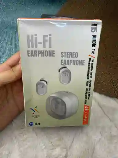 Audifonos Y15 Purple Tws / Hi-fi Earphone Stereo / Bluetooth