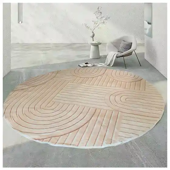 Tapete Redondo 160cm Con Diseño Innovador
