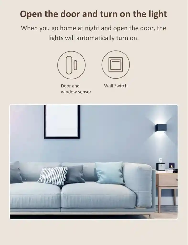 Sensor Seguridad Wifi Puerta Ventana Smart Sirena Alarma