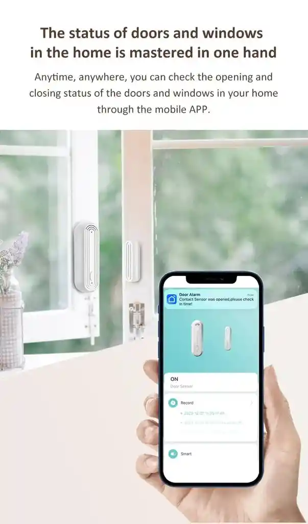 Sensor Seguridad Wifi Puerta Ventana Smart Sirena Alarma