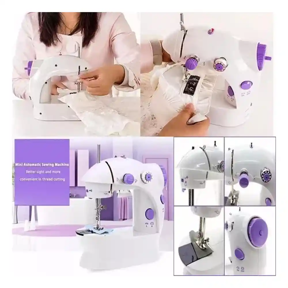 Mini Maquina Coser Portátil Eléctrica Sencilla Uso Fácil