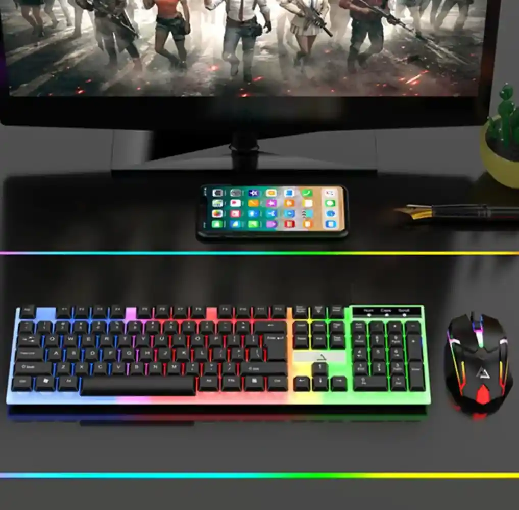 Combo Teclado Y Mouse Gamer Rgb Jx-kt288
