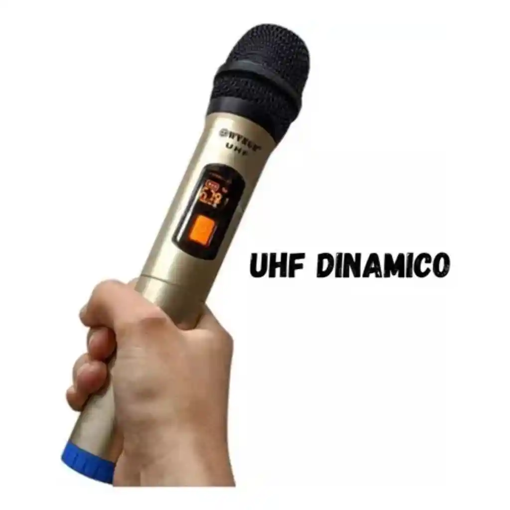 Microfono Dinamico Inalambrico Profesional Uhf Pantalla Lcd
