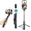 Palo Selfie, Trípode, Luz Extensible Hasta 100cm, Bluetooth Inalámbrico T10s