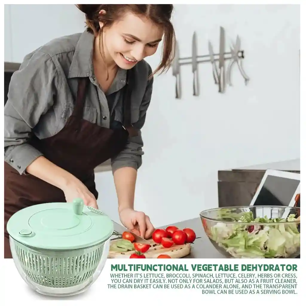 Taza Centrifugadora Multifunción Para Verduras Y Ensaladas