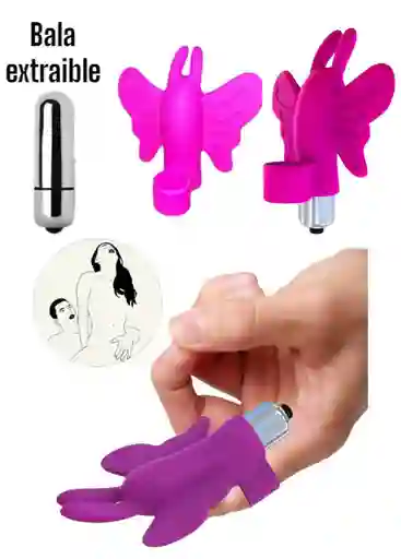 Bala Vibradora Con Funda Doble Estimulacion Mariposa