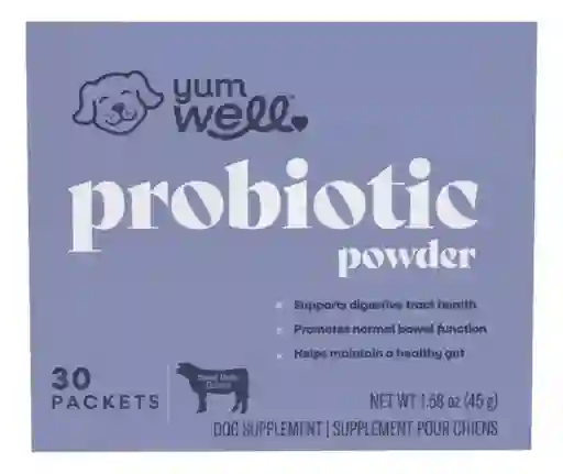 Probióticos Para Perro En Polvo Yum Well X 30 Sachets