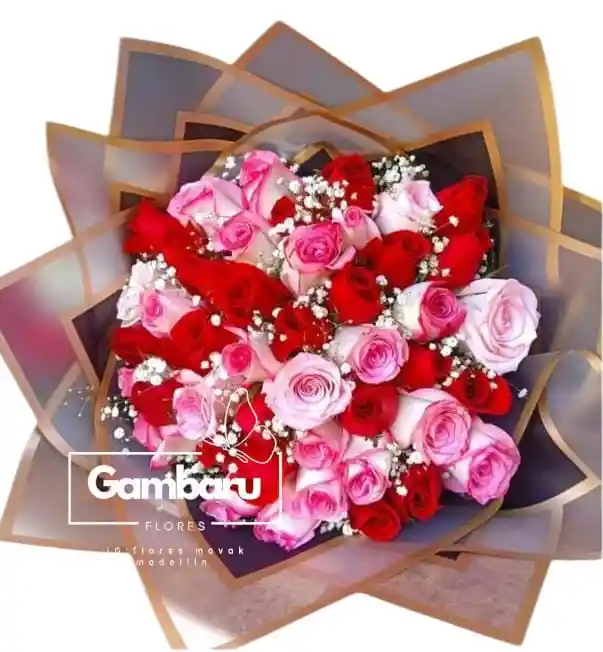 Rosas Rosadas Y Rojas X48