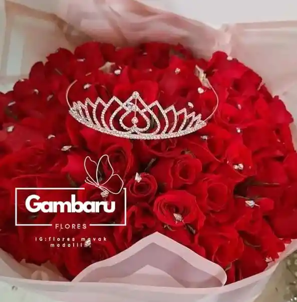 100 Rosas En Bouquet