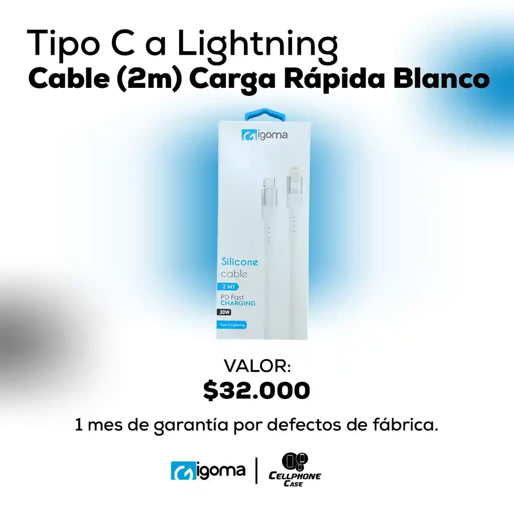 Cable Tipo A Lightning