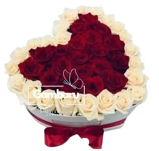 Rosas Blancas Y Rojas Amor