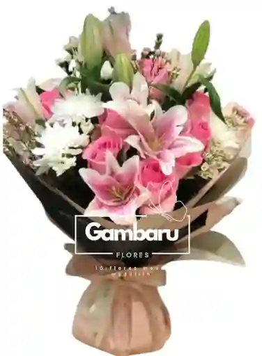 Rosas, Lirios, Flores, En Bouquet