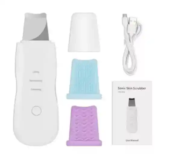 Limpiador Facial Ultrasonico Tipo Espatula 3 En 1