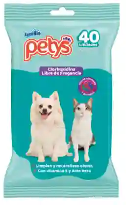 Pañitos Humedos Petys Clorhexidina 40 Und