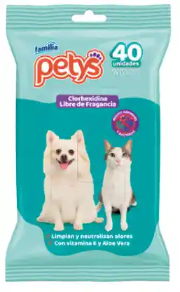 Pañitos Humedos Petys Clorhexidina 40 Und