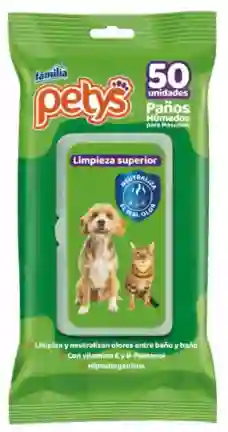 Pañitos Humedos Limpieza Superior Petys X 50