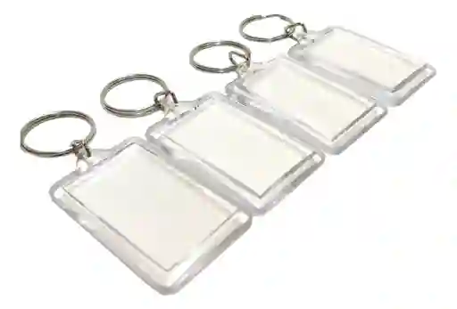 Llavero En Acrilico / Set Por X4 Llaveros En Acrilico Transparentes (sin Fotos)