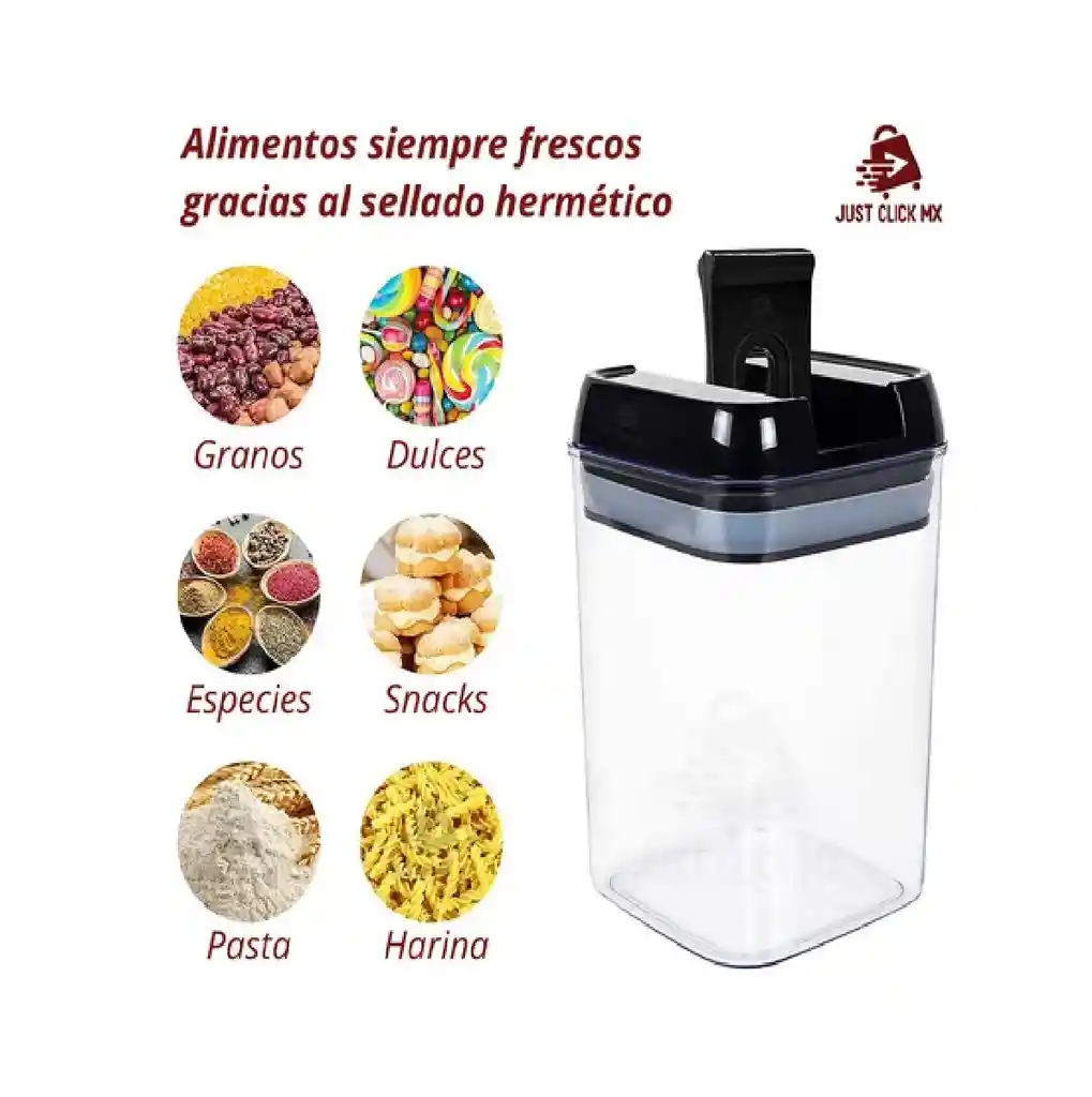Set Juego De 7 Contenedores De Sellado Hermético Para Cocina Recipientes