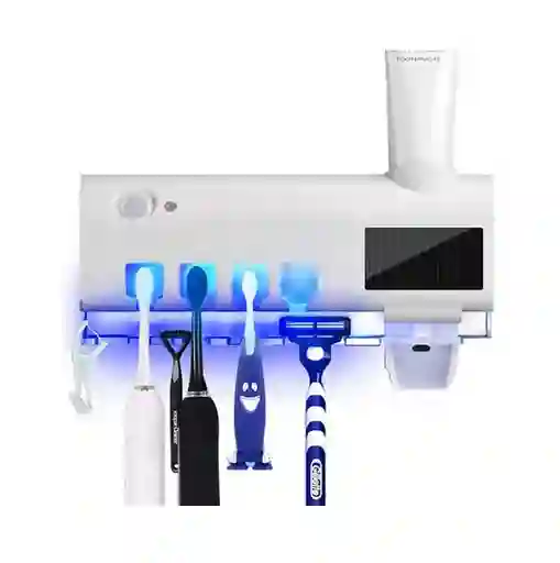 Porta Cepillos Dentales Uv Con Dispensador Automático De